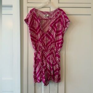 Abercrombie Kids Pink Patterned Romper